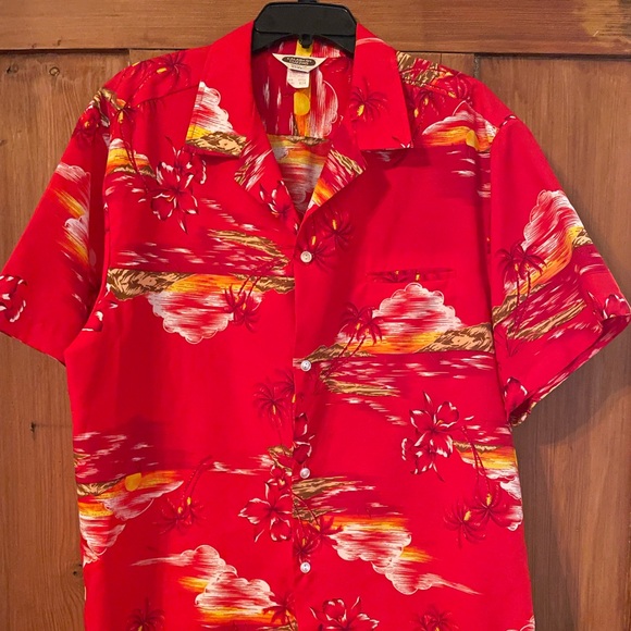 Calabash Cuzzins Other - Vintage Calabash Cuzzins Red Yellow Orange Hawaii Shirt Size XL